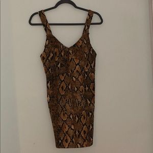 Zara snake print dress